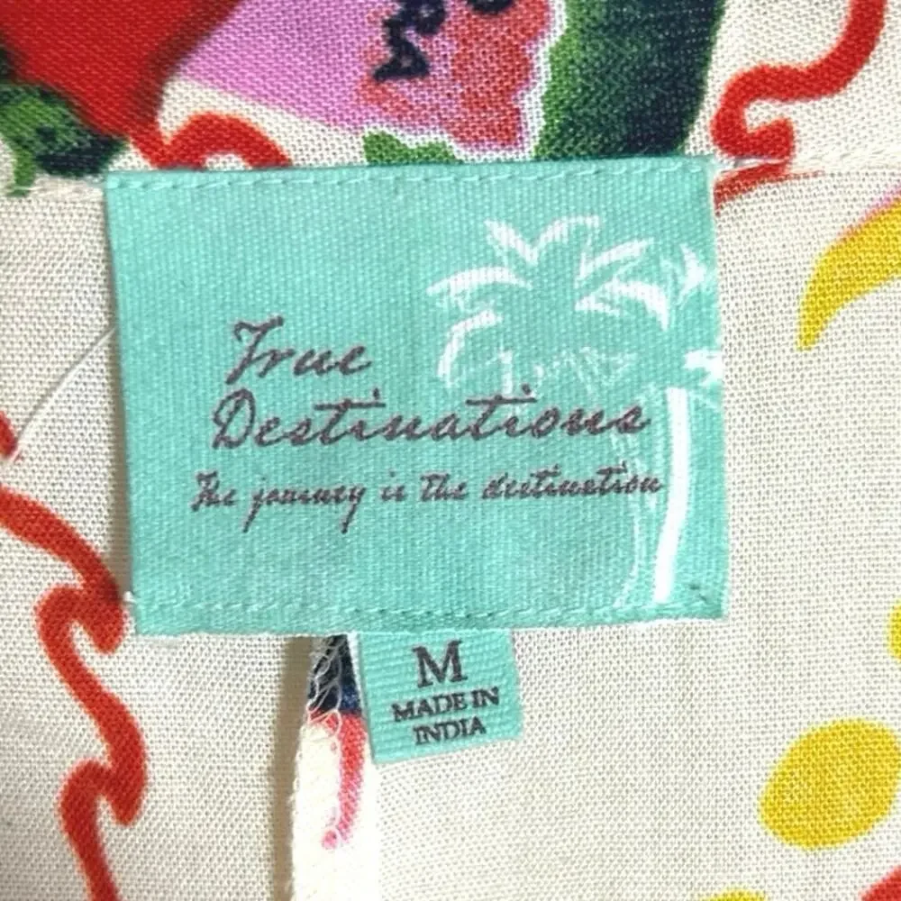 NWT True Destinations Womens Sol Party Italian Summer Romper Size Medium - Picture 7 of 7